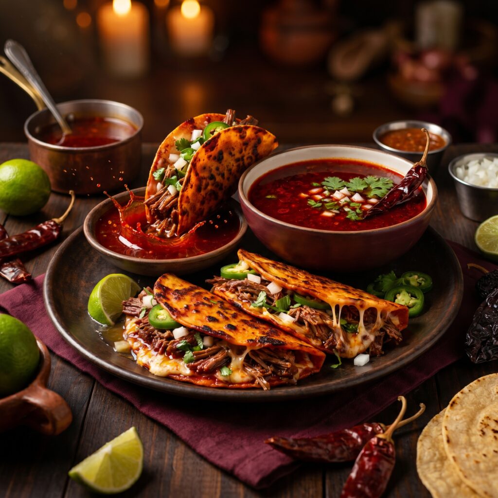 Authentic Birria Tacos with Consommé Dipping Broth That Taste Like Heaven