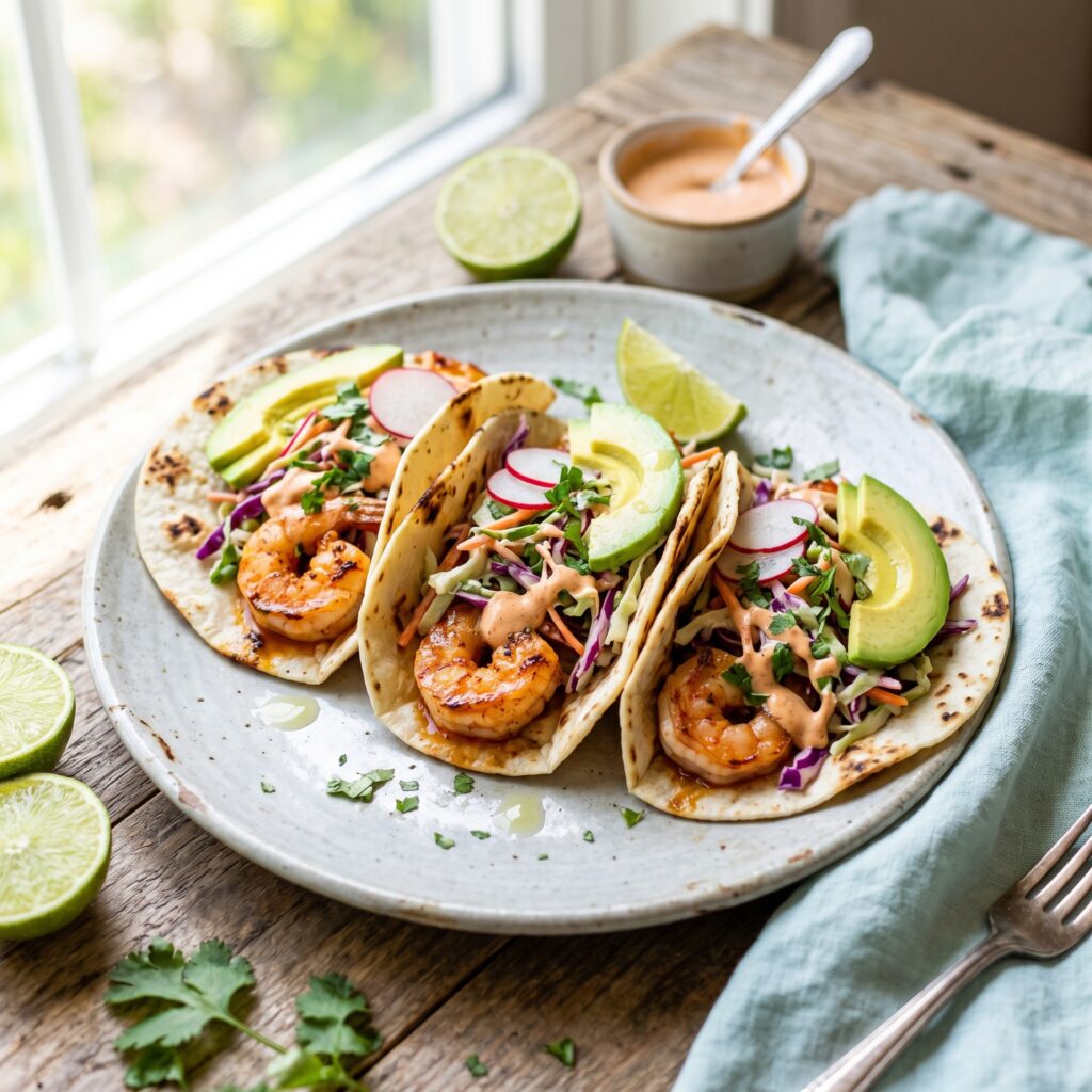 Easy Chipotle Lime Shrimp Tacos with Cabbage Slaw That Are Ready in 20 Minutes