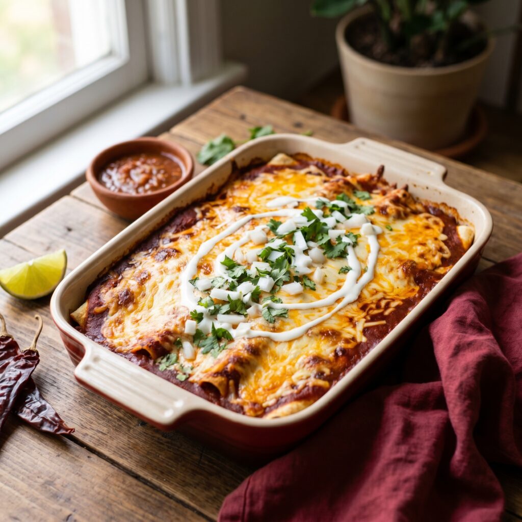 The Best Chorizo Enchiladas with Homemade Red Sauce (Better Than Any Restaurant!)