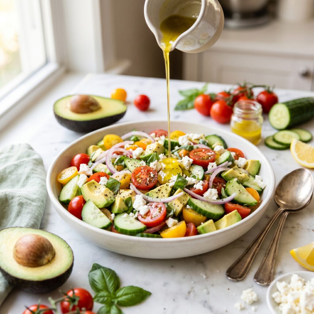Easy Avocado Cucumber Tomato Salad That’s Perfect for Spring
