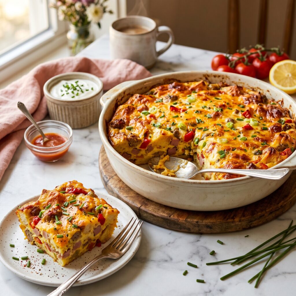 Easy Mother’s Day Brunch Egg Casserole — The Make-Ahead Recipe That Feeds Everyone at Once