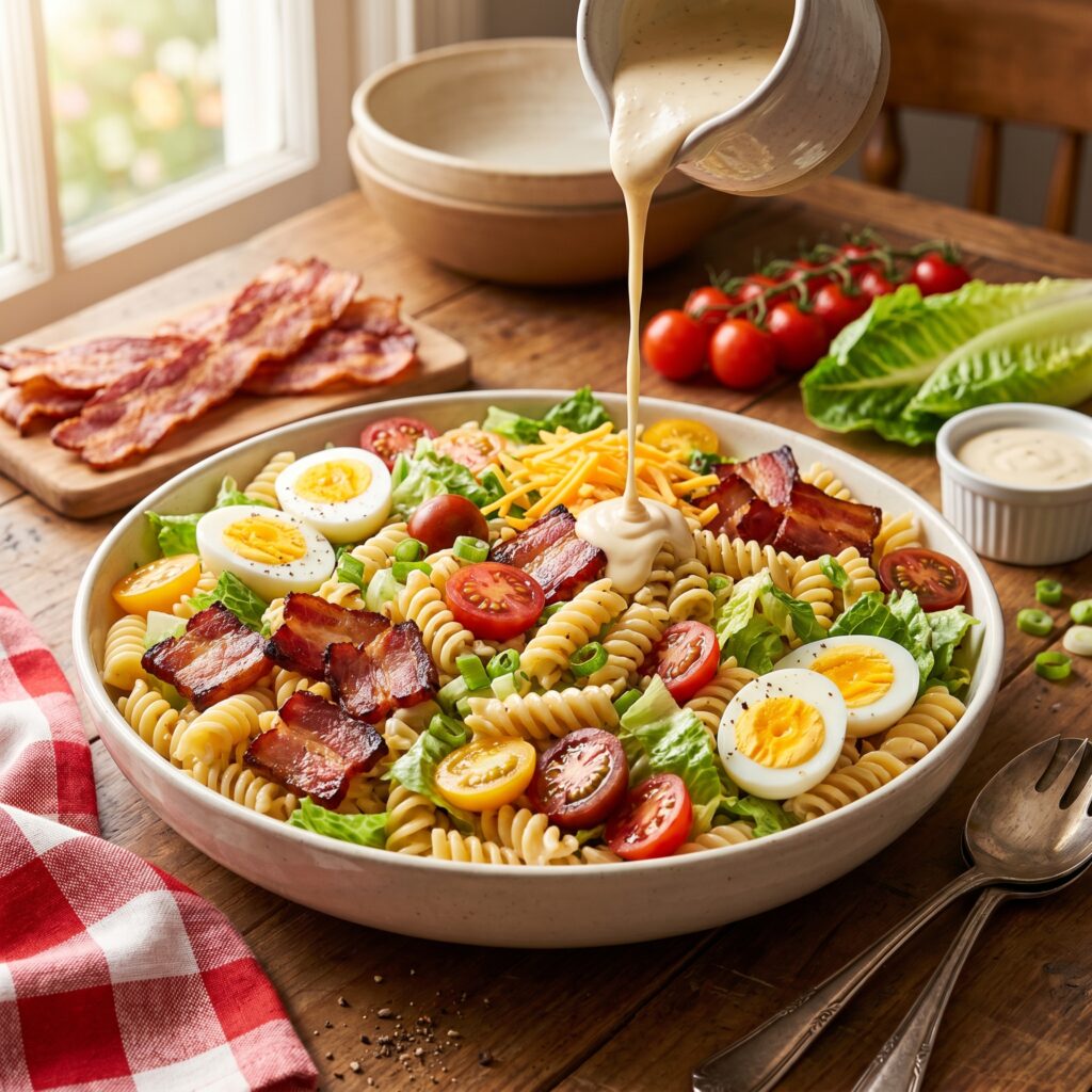 The Best BLT Pasta Salad for Your Summer Cookout — Everyone Goes Back for Seconds