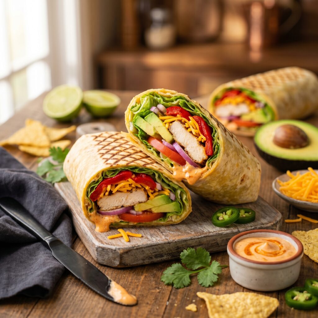 The Best Chicken Avocado Wrap with Chipotle Mayo That’s Ready in 20 Minutes Flat