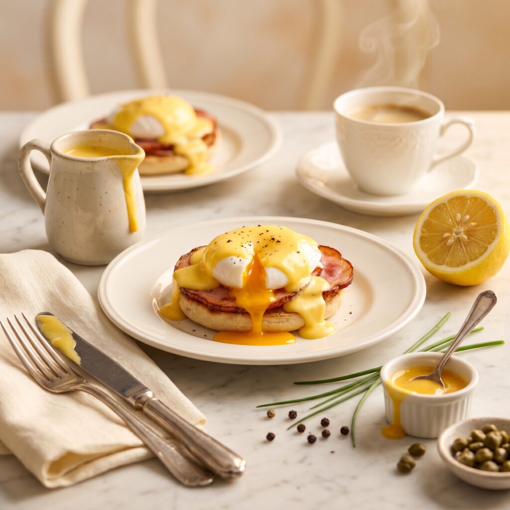 Easy Eggs Benedict with Hollandaise Sauce That Tastes Exactly Like Your Favorite Brunch Spot — Made Right at Home