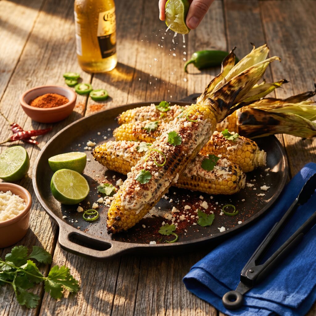 Grilled Elote Street Corn That’s the Perfect Summer Dinner Side