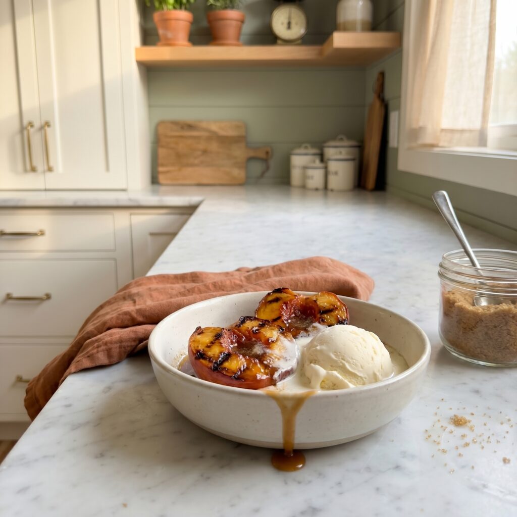 Dreamy Grilled Peaches with Brown Sugar and Ice Cream: 7 Reasons This 10-Minute Summer Dessert Is the Only Recipe You Need All Season