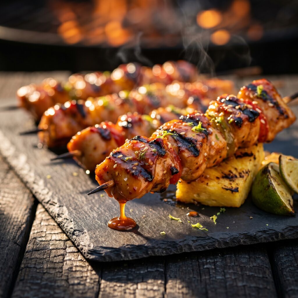 Honey Lime Sriracha Chicken Skewers on the Grill — The Sweet, Spicy, Sticky Recipe That Will Own Your Summer Cookout