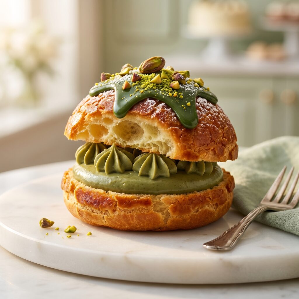 Bakery-Style Pistachio Cream Puffs: 7 Foolproof Steps to the Most Irresistible Choux Pastry You’ll Ever Make