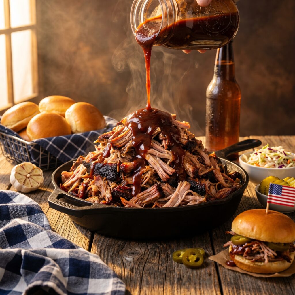 Easy Slow Cooker Pulled Pork for Memorial Day That Feeds a Crowd